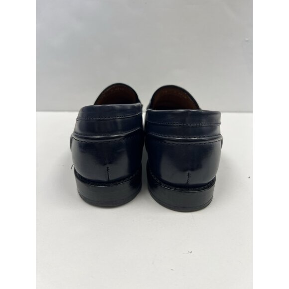 Allen Edmonds RANDOLPH Horse Bit Loafers Men’s 10 Shoes Leather Slip On Navy - Picture 8 of 13